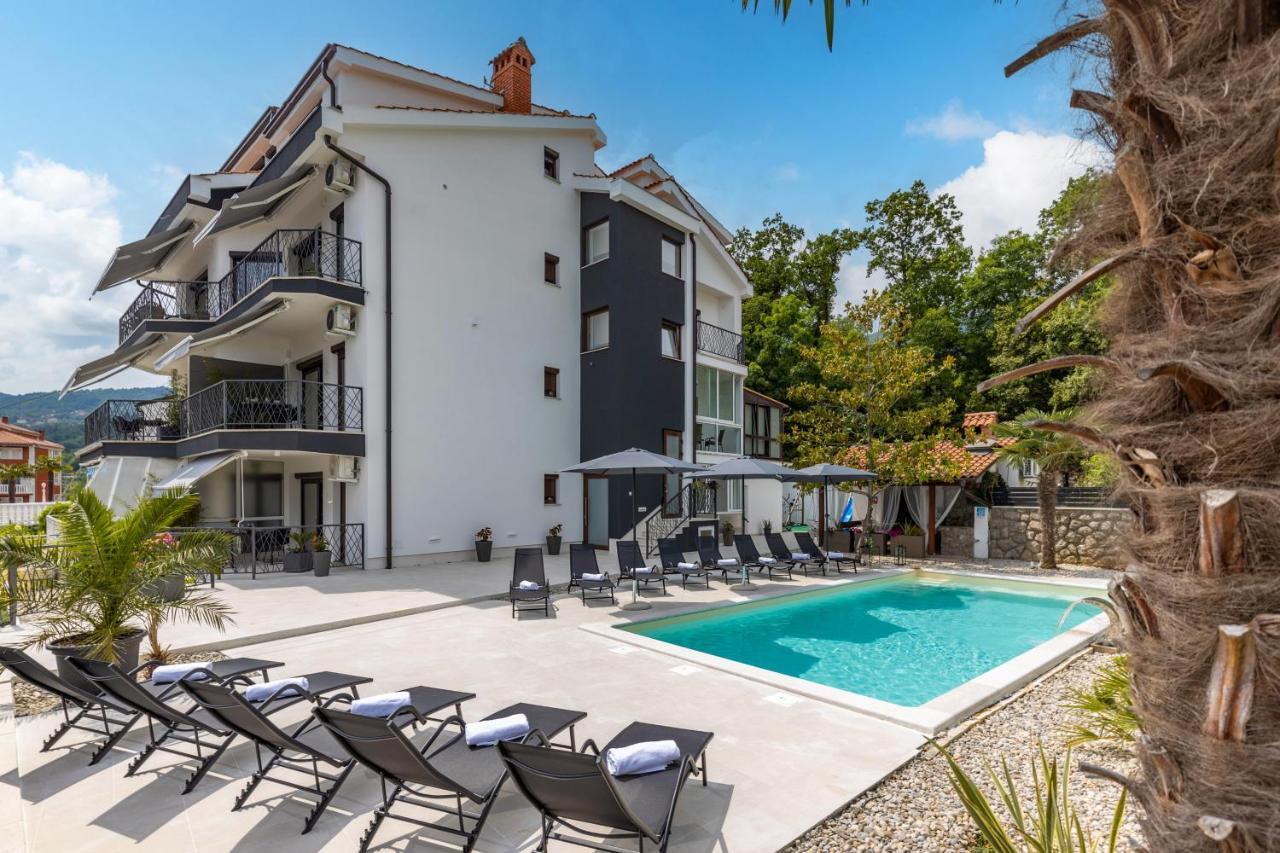 Villa Adriatic, Apartment Chiara With Sea View And Heated Swimming Pool, Free Private Parking, Ічичі Екстер'єр фото